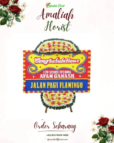 Bunga Papan Congratulation di Blue Sky Hotel Balikpapan